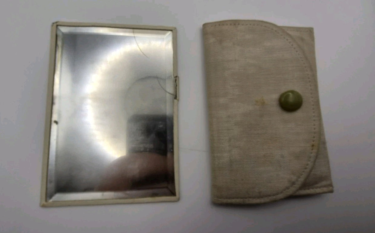 Vintage  1940s British Evening Clutch Bag With Mirror And Purse7