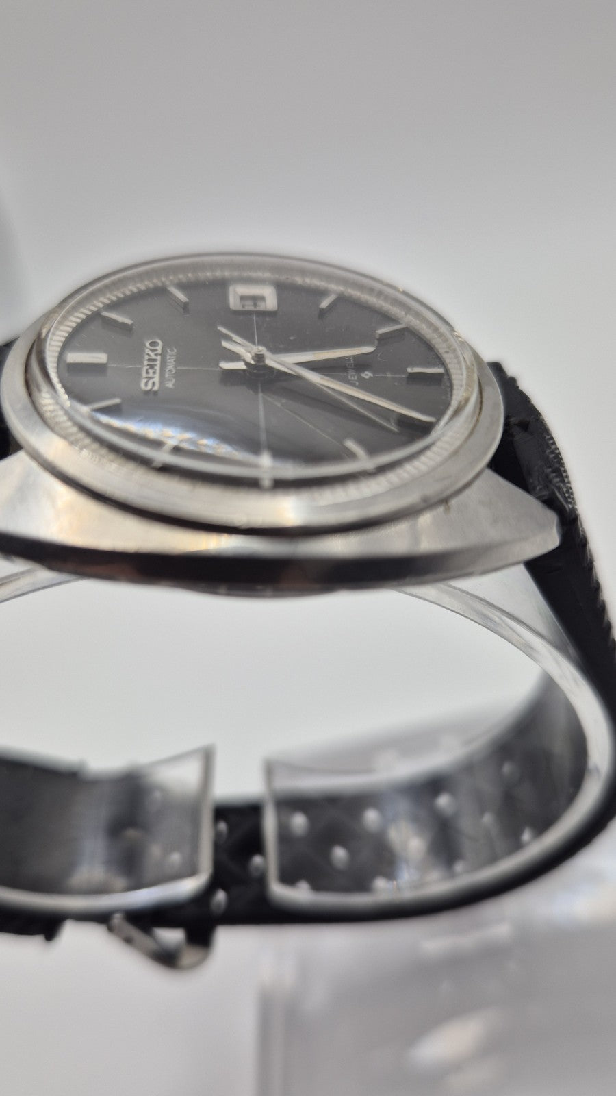 VINTAGE 60's SEIKO AUTOMATIC 6105-6009 MEN'S WATCH Captain Willard Movement Rare6