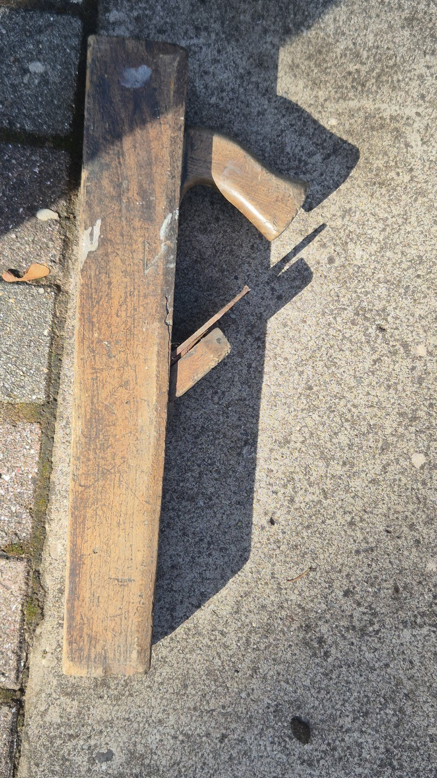 Vintage Carpenters Wooden Box And wooden plane14
