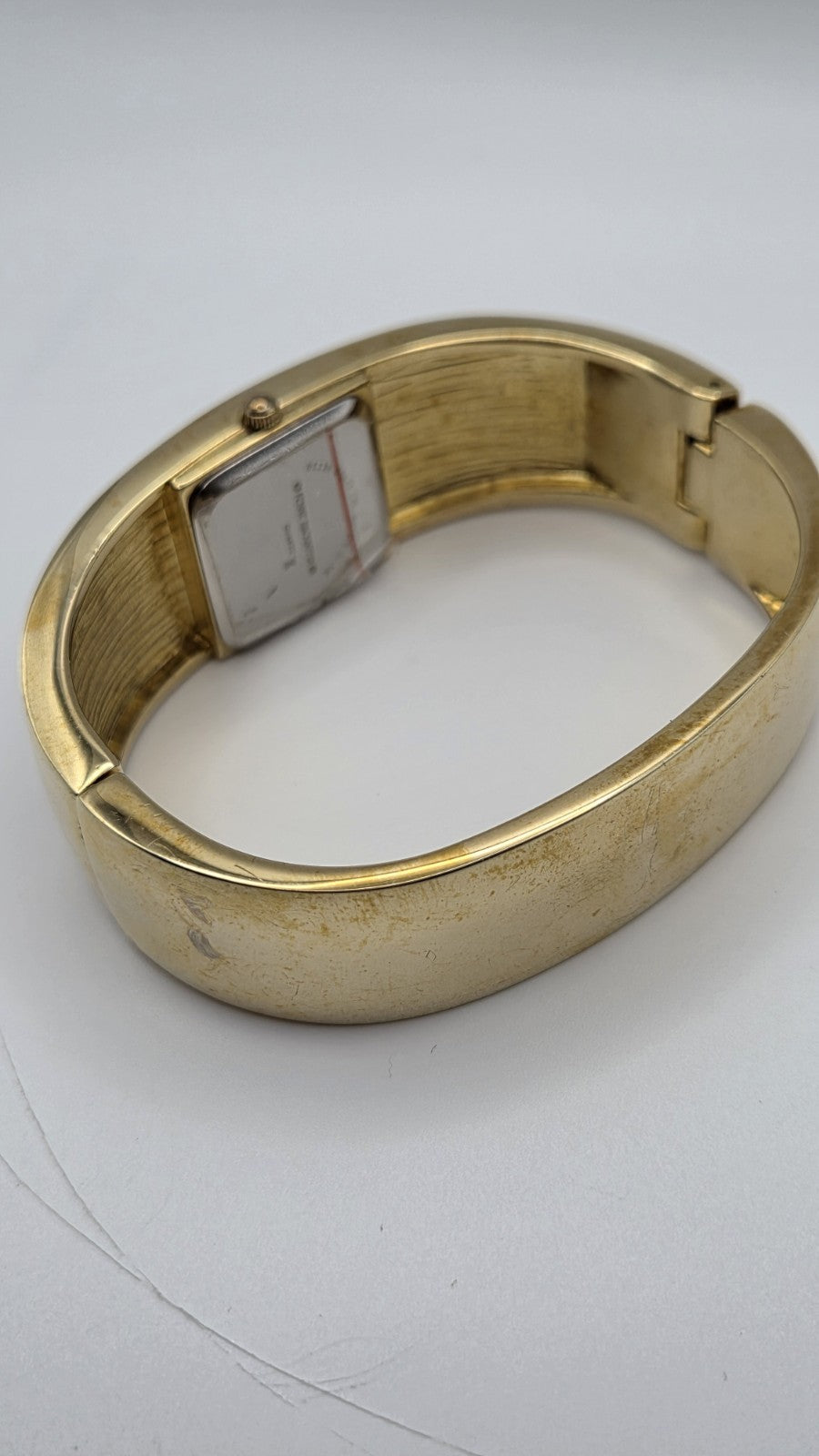 Vintage Ladies  Charles Rennie Mackintosh Gold Tone Enamel Bangle Watch3