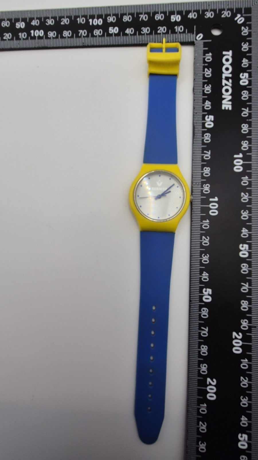 Vintage 1990s Renault Promotional Watch Quartz Rubber Strap Working8