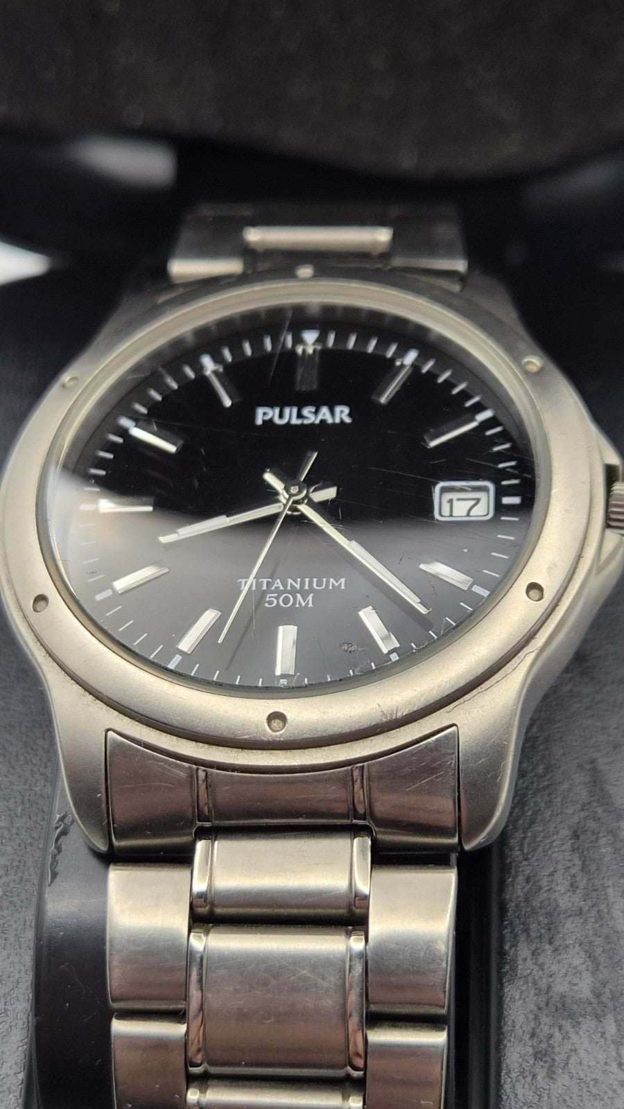 vintage Mens Pulsar Titanium VX42-X065  quartz watch  2