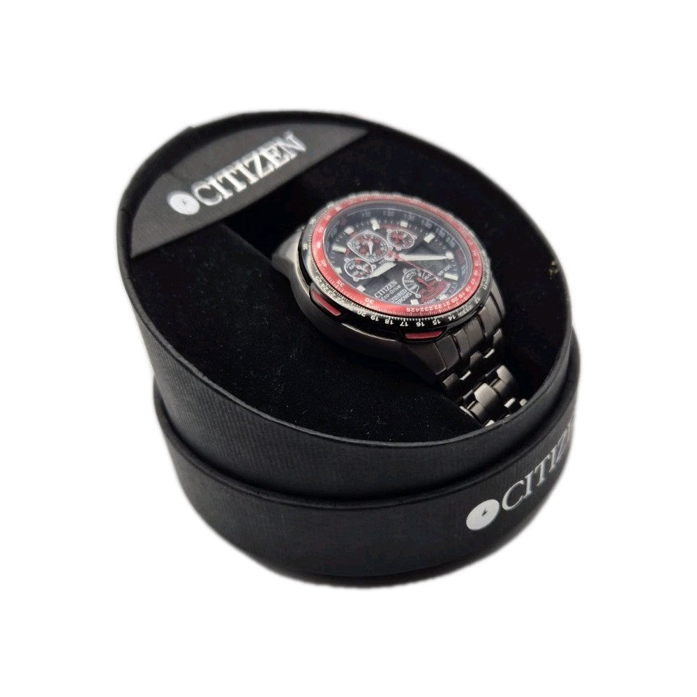 Citizen Skyhawk AT Red Arrows JY011055E Black Dial Radio Controlled Wrist Watch1