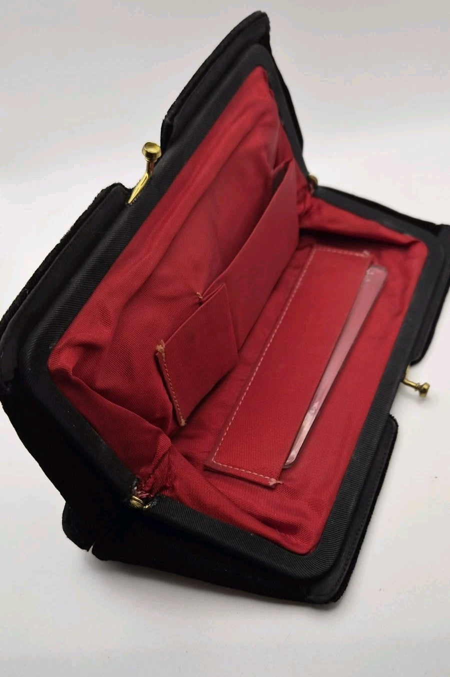 Vintage velvet kiss-lock clutch purse6