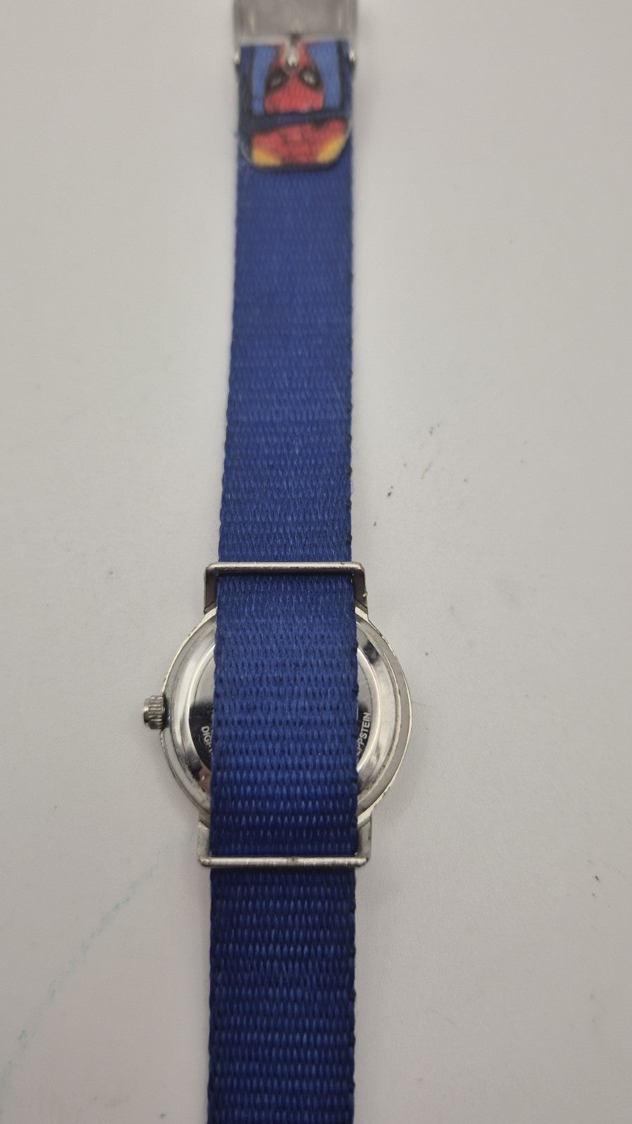 Marvel Spider-Man kids watch featuring a blue nylon strap14