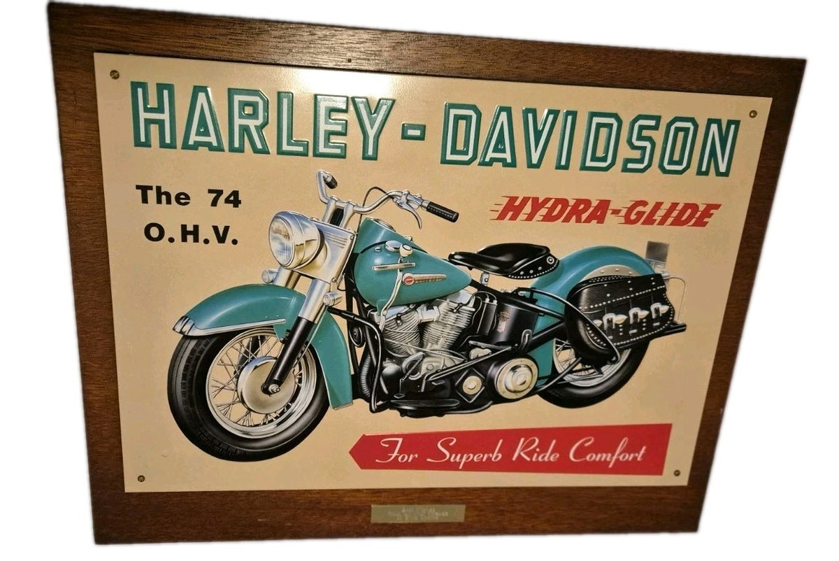 vintage Style harley davidson hydra glide metal sign0