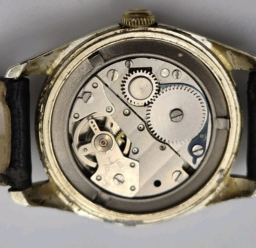 Vintage Services 5 Jewels Shockproof Date Manual Wind Watch 34mm 1960s13