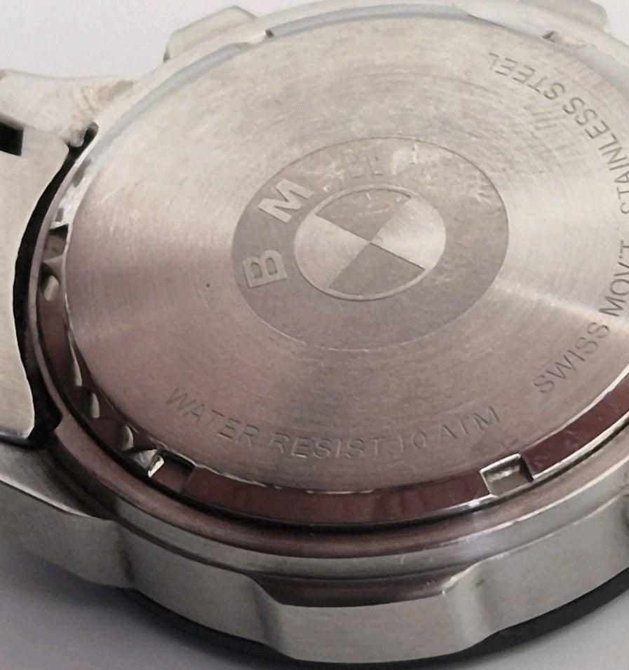  Gents Quartz BMW Chronograph Torneau W/ Date Window Working Wristwatch/Diecast 14