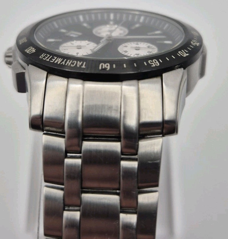  Gents Quartz BMW Chronograph Torneau W/ Date Window Working Wristwatch/Diecast 4