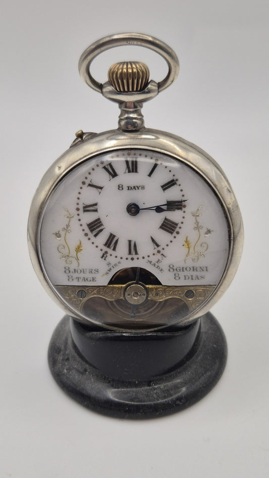 WORKING Hebdomas 8 day pocket watch Working0