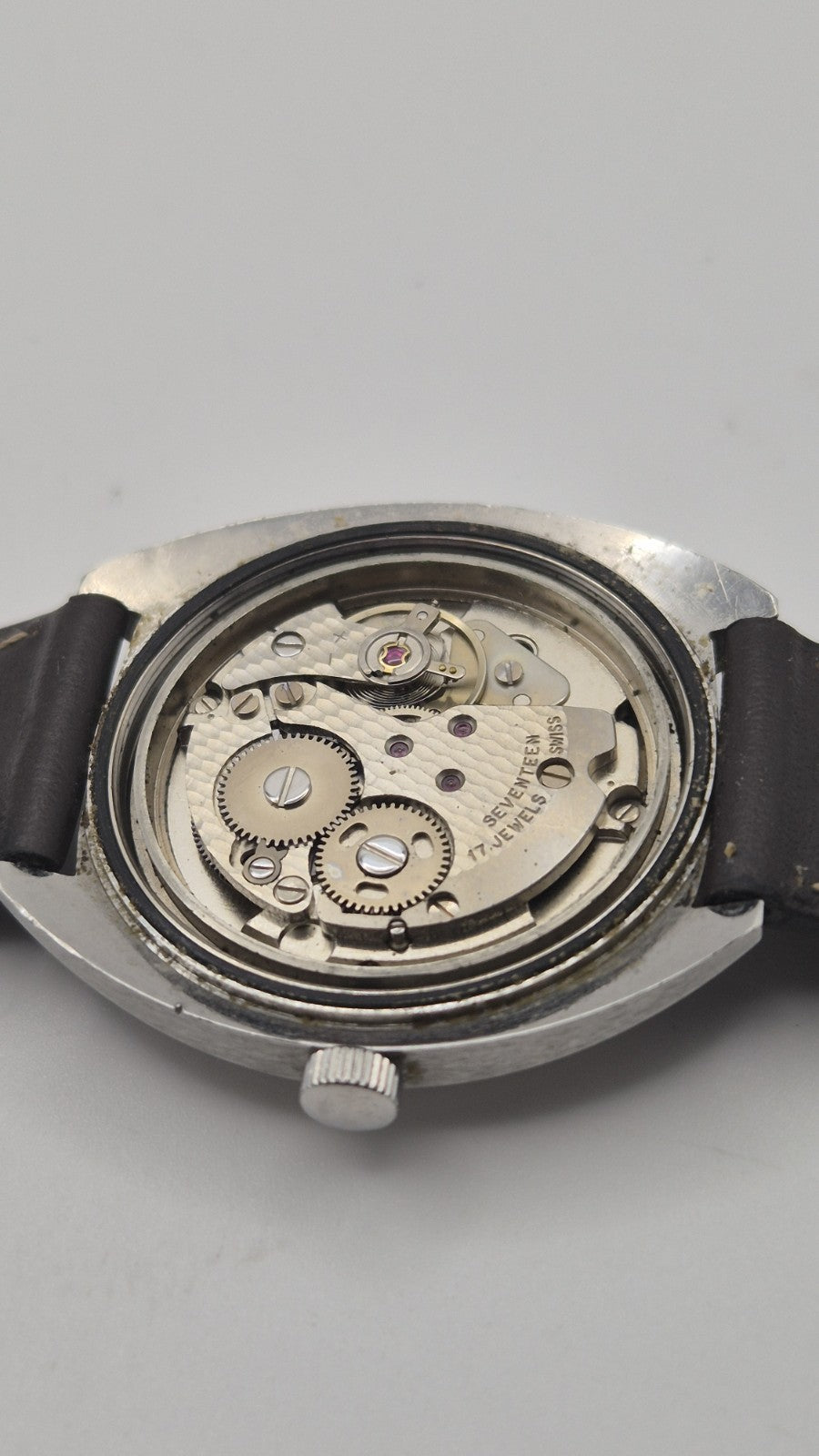 Vintage Everite 17 Jewels Incabloc Swiss Made Mens Mechanical Watch16