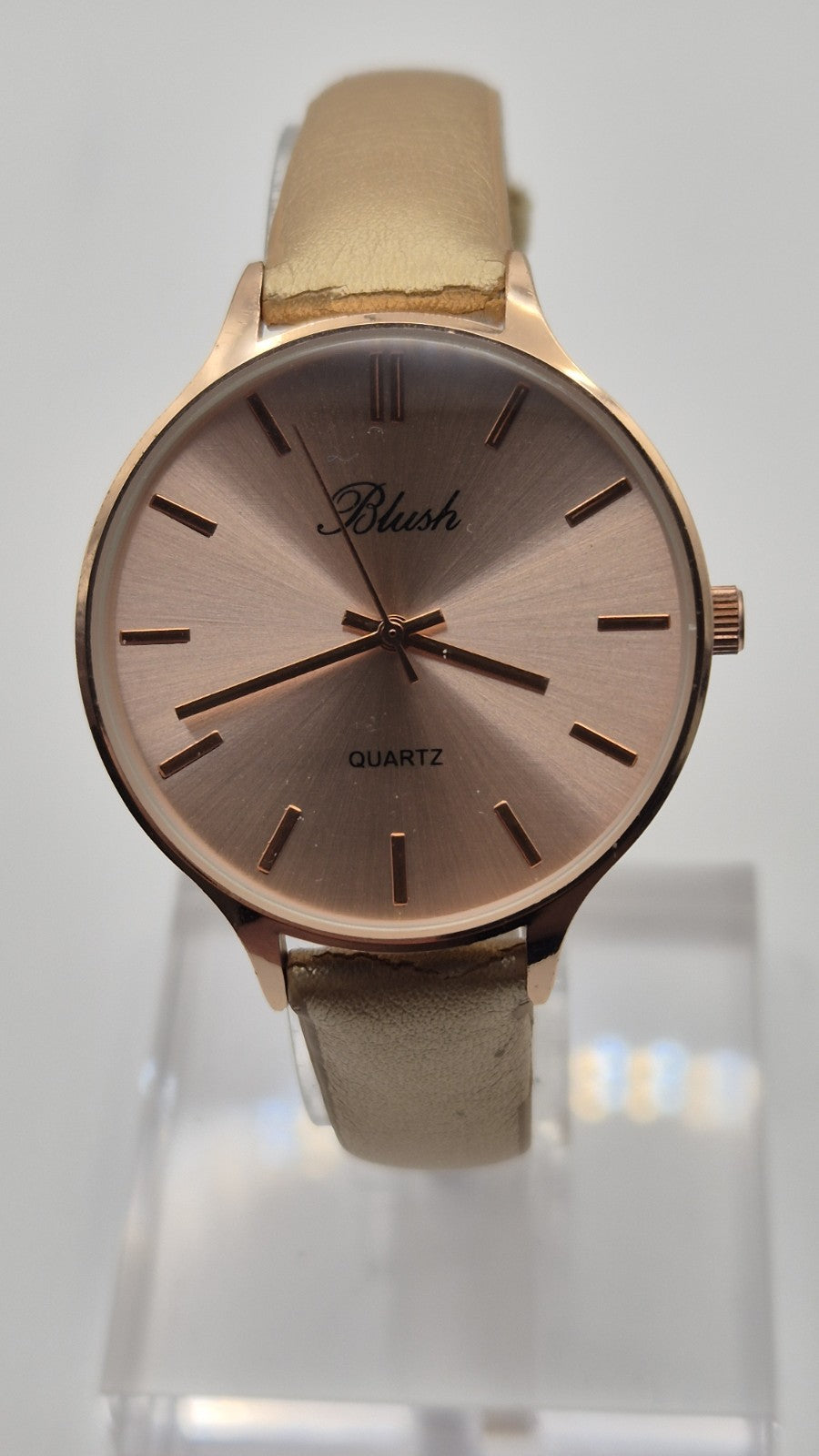 BLUSH LADIES QUARTZ WATCH Rose gold face and gold strap1