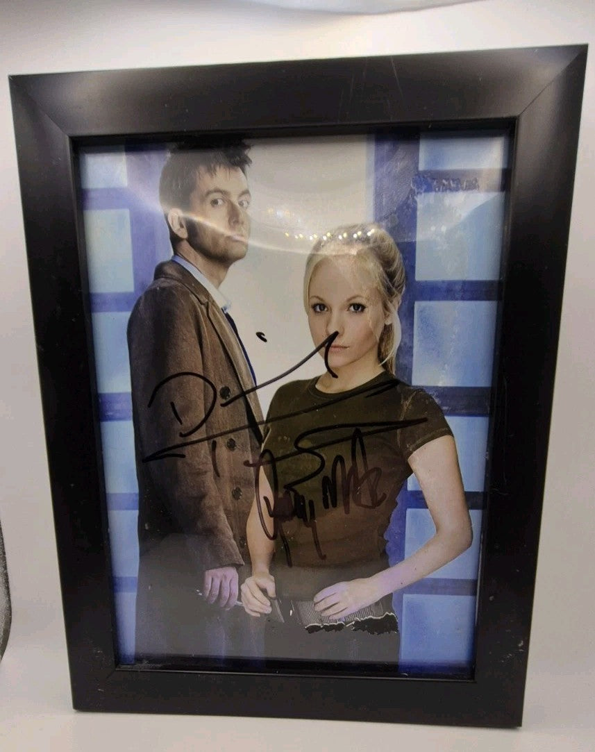 Dual signed autographed photo of David Tennant as the Tenth Doctor and...1