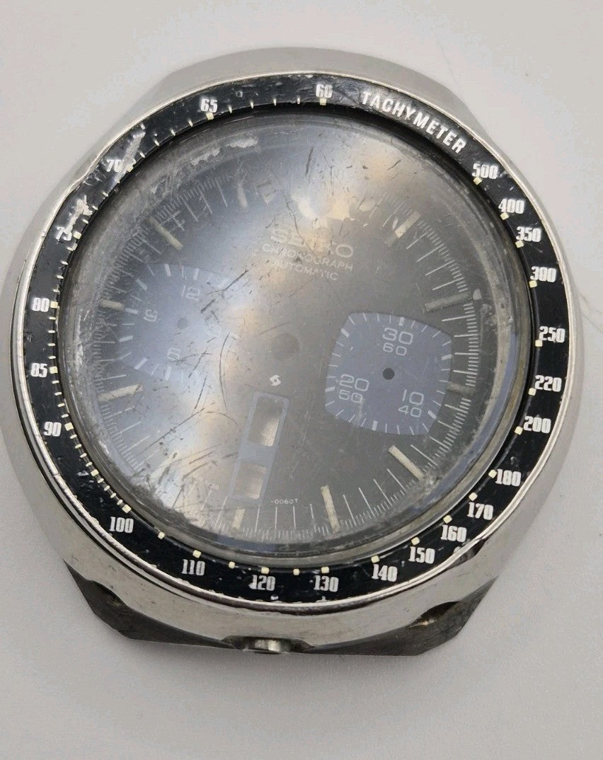 Authentic Seiko 6138 0040 Bullhead Chronograph Case Set Original Dial & Caseback14