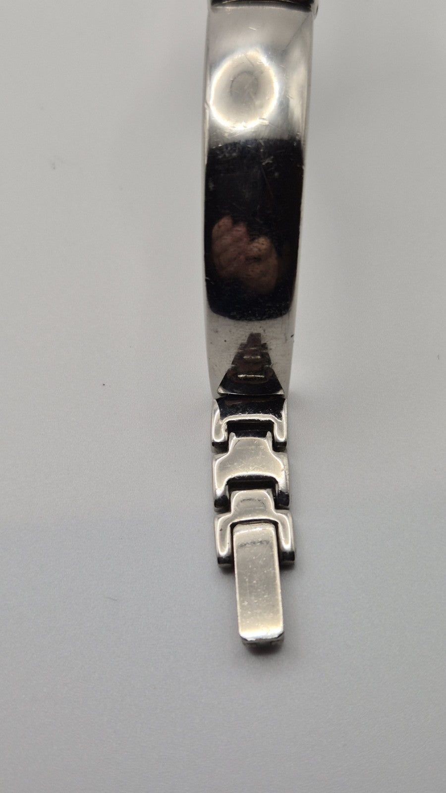 St Michael M & S ladies silver tone bangle wrist watch with new battery8