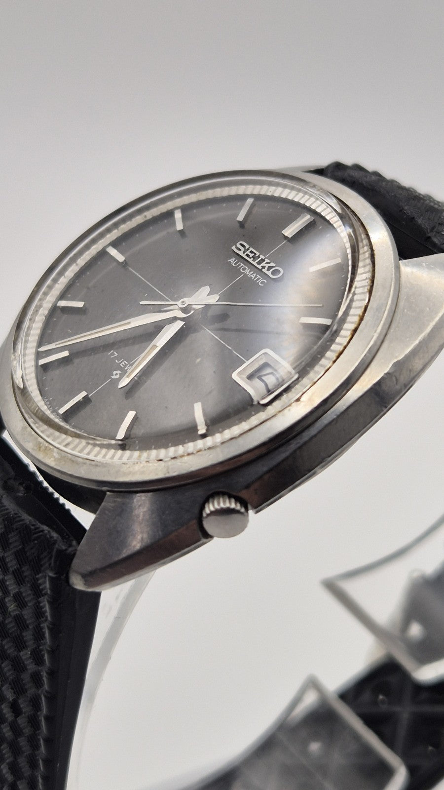 VINTAGE 60's SEIKO AUTOMATIC 6105-6009 MEN'S WATCH Captain Willard Movement Rare12