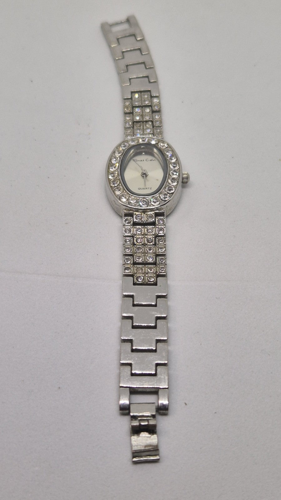 Vintage Thomas Calvi Quartz Ladies Rhinestone Watch1