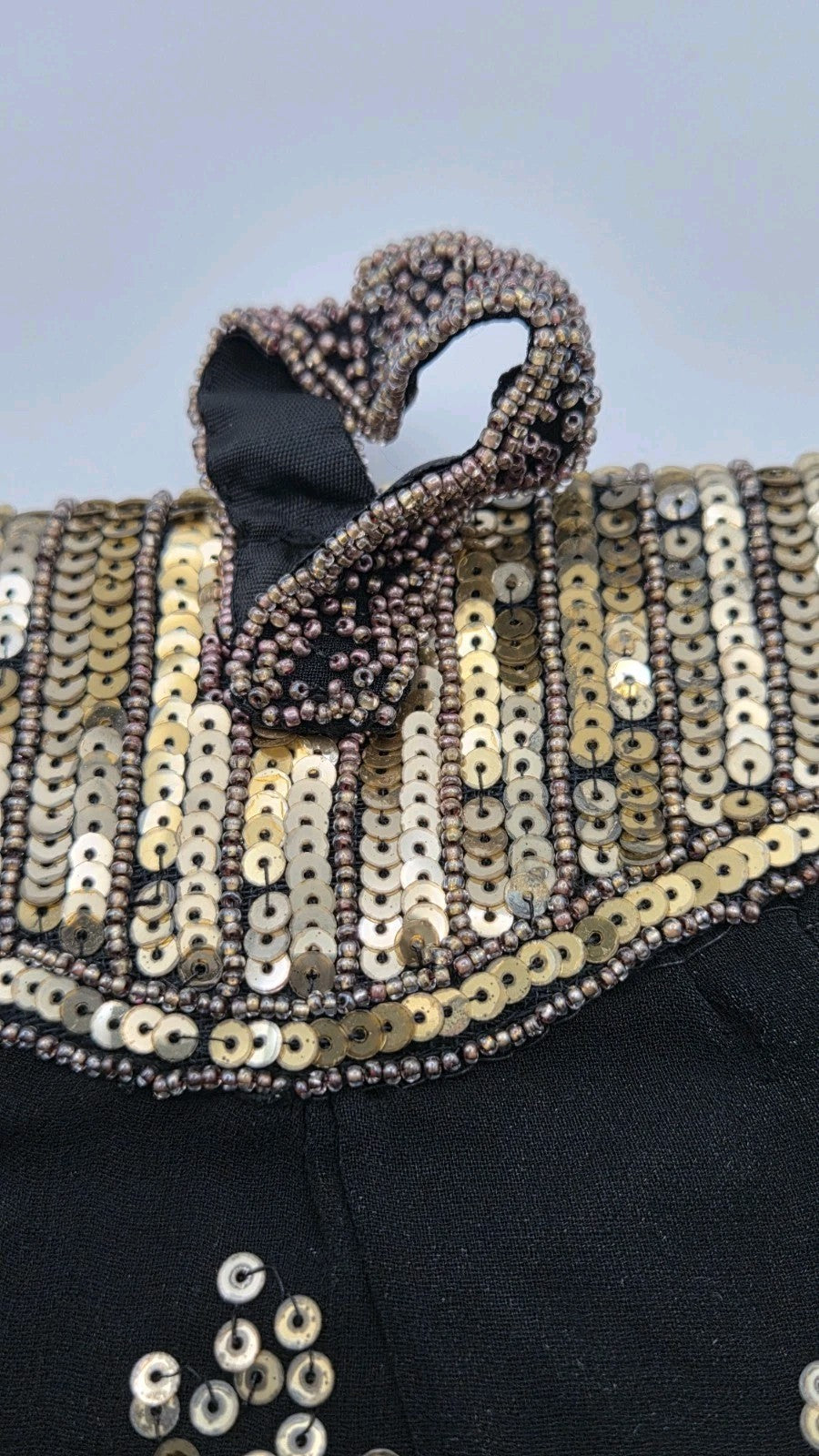 vintage Belgium Art Deco sequin evening purse5