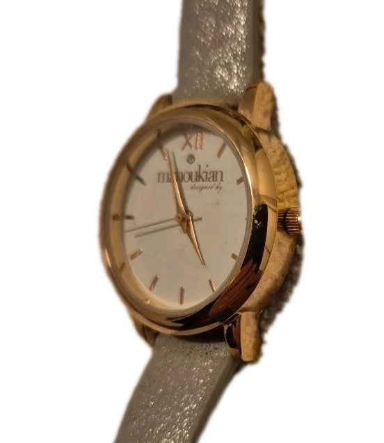 Manoukian SilverGray Glitter Wristwatch3