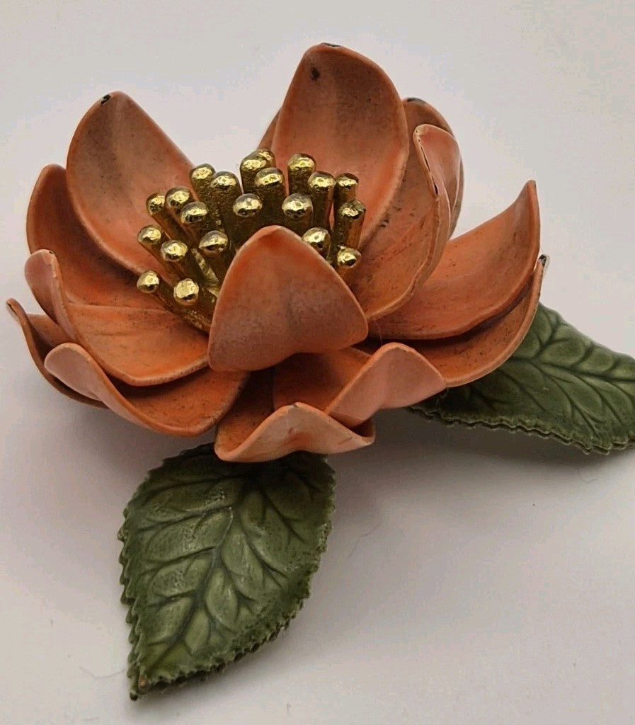 vintage dimensional floral brooch8