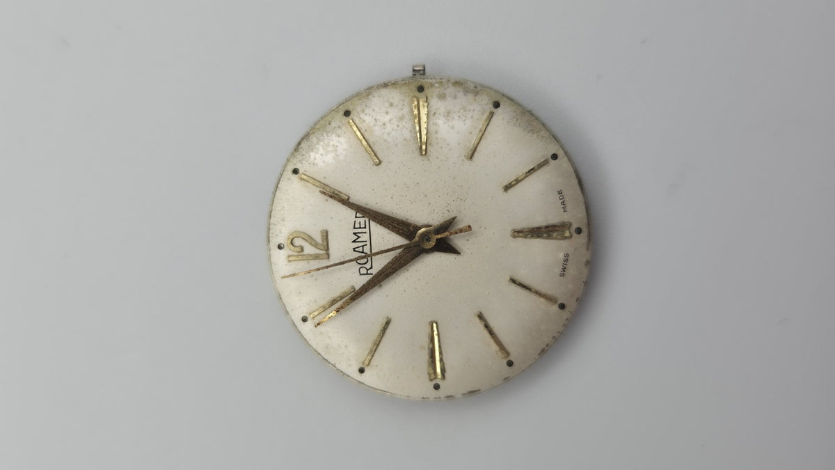 Roamer Gold Plated Men's Manual Vintage Swiss Watch   Working5