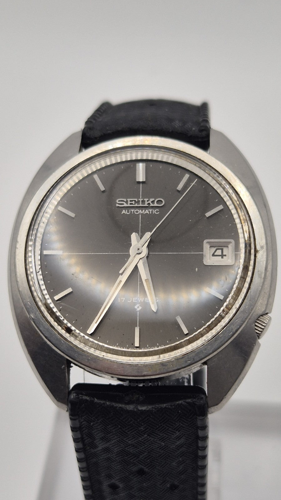VINTAGE 60's SEIKO AUTOMATIC 6105-6009 MEN'S WATCH Captain Willard Movement Rare0