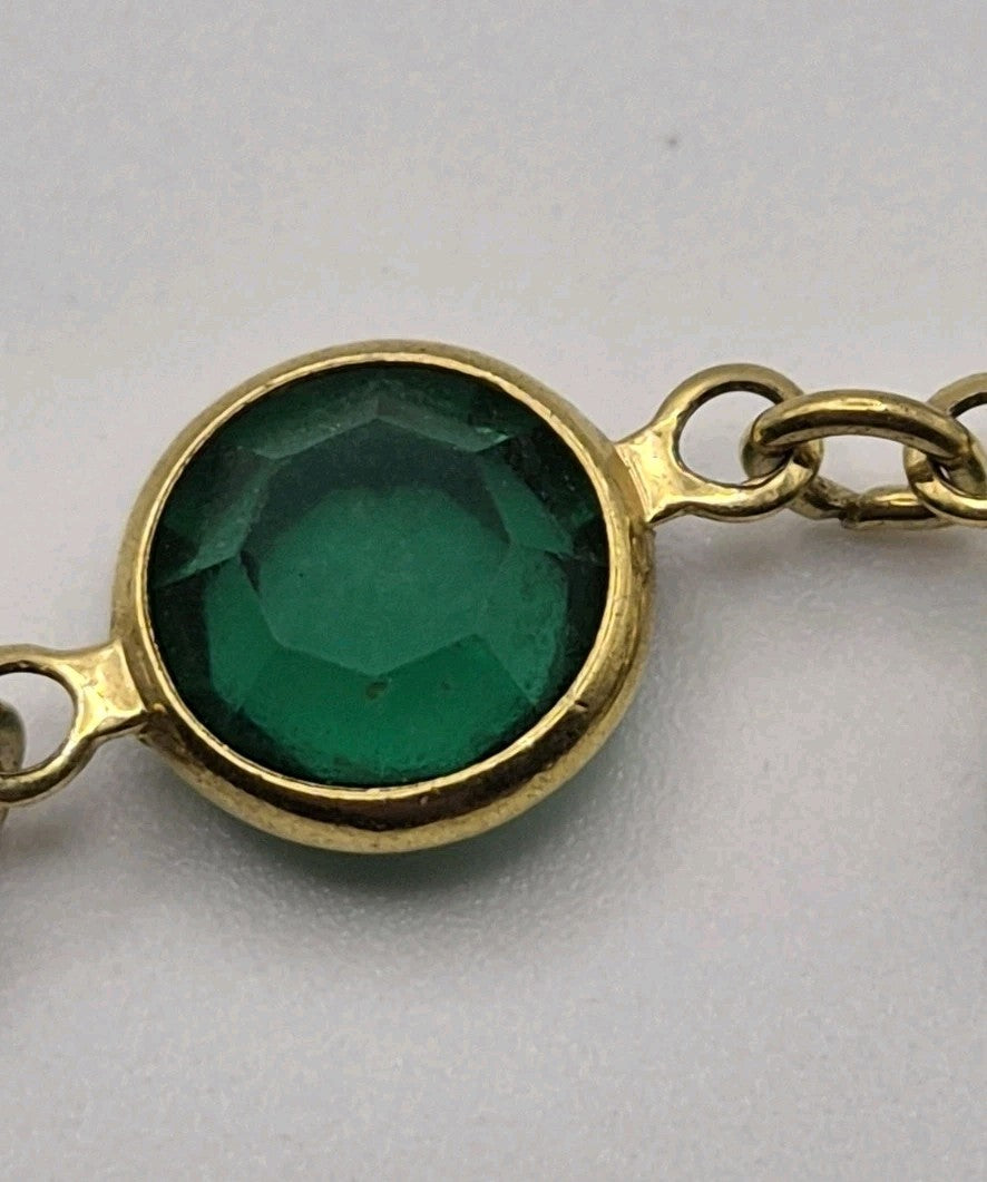vintage Swarovski crystal station necklace1
