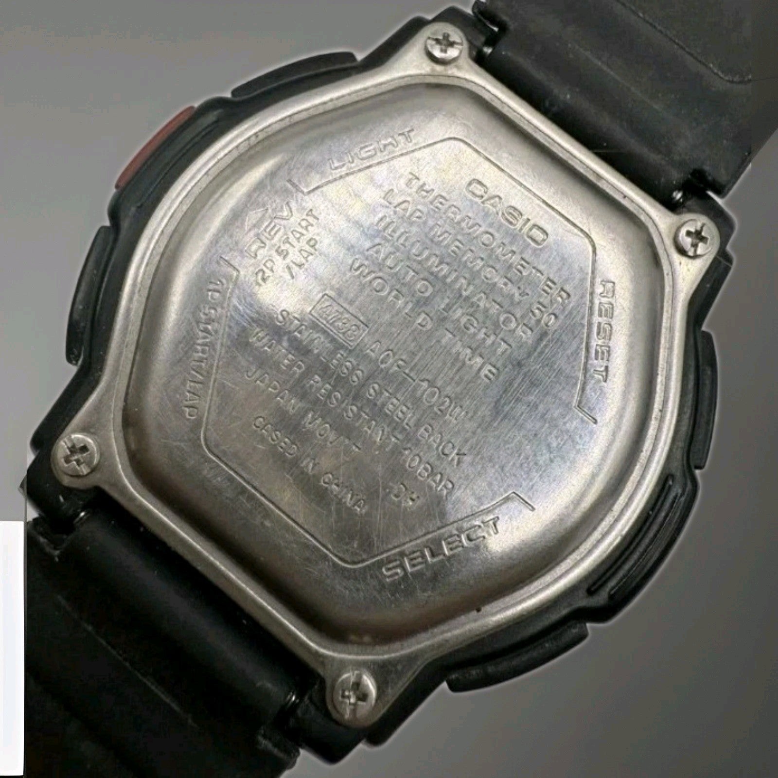 Casio AQF-102W Ana Digi World Time Thermometer Men's Digital Watch 3