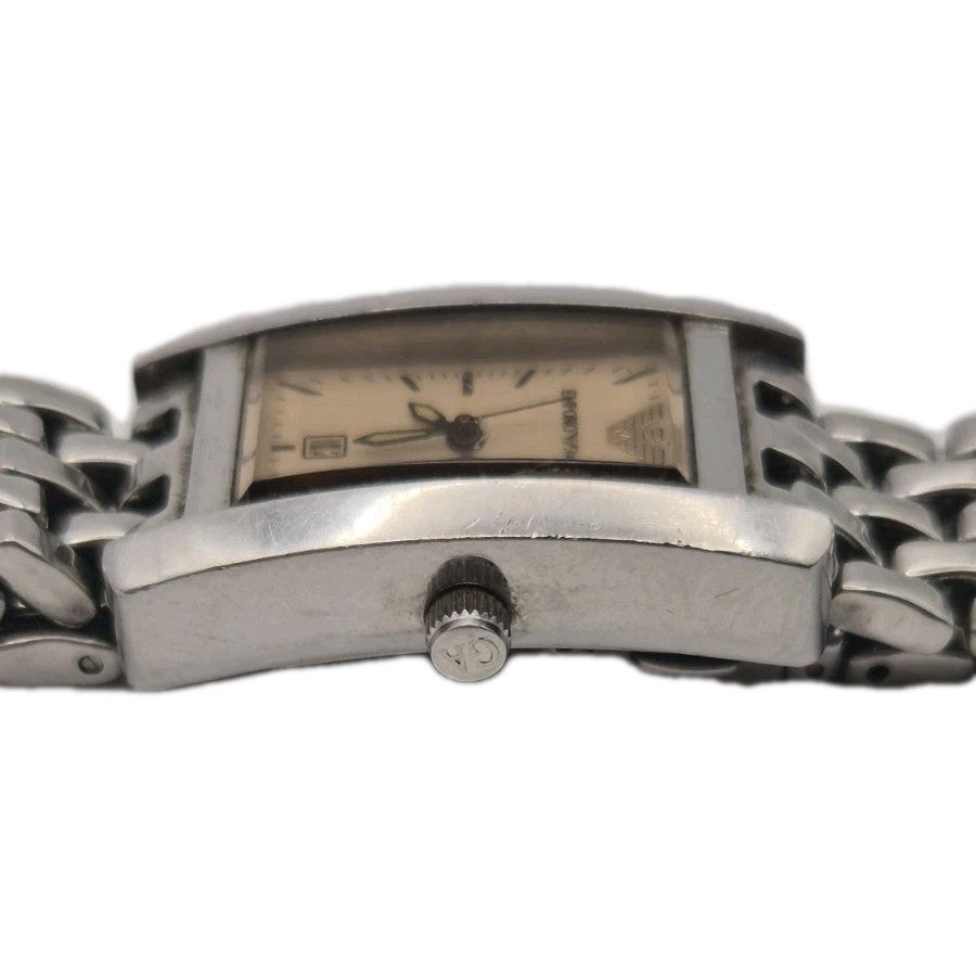 Emporio Armani AR-0126 Silver Tone Quartz Analog Casual Wristwatch3