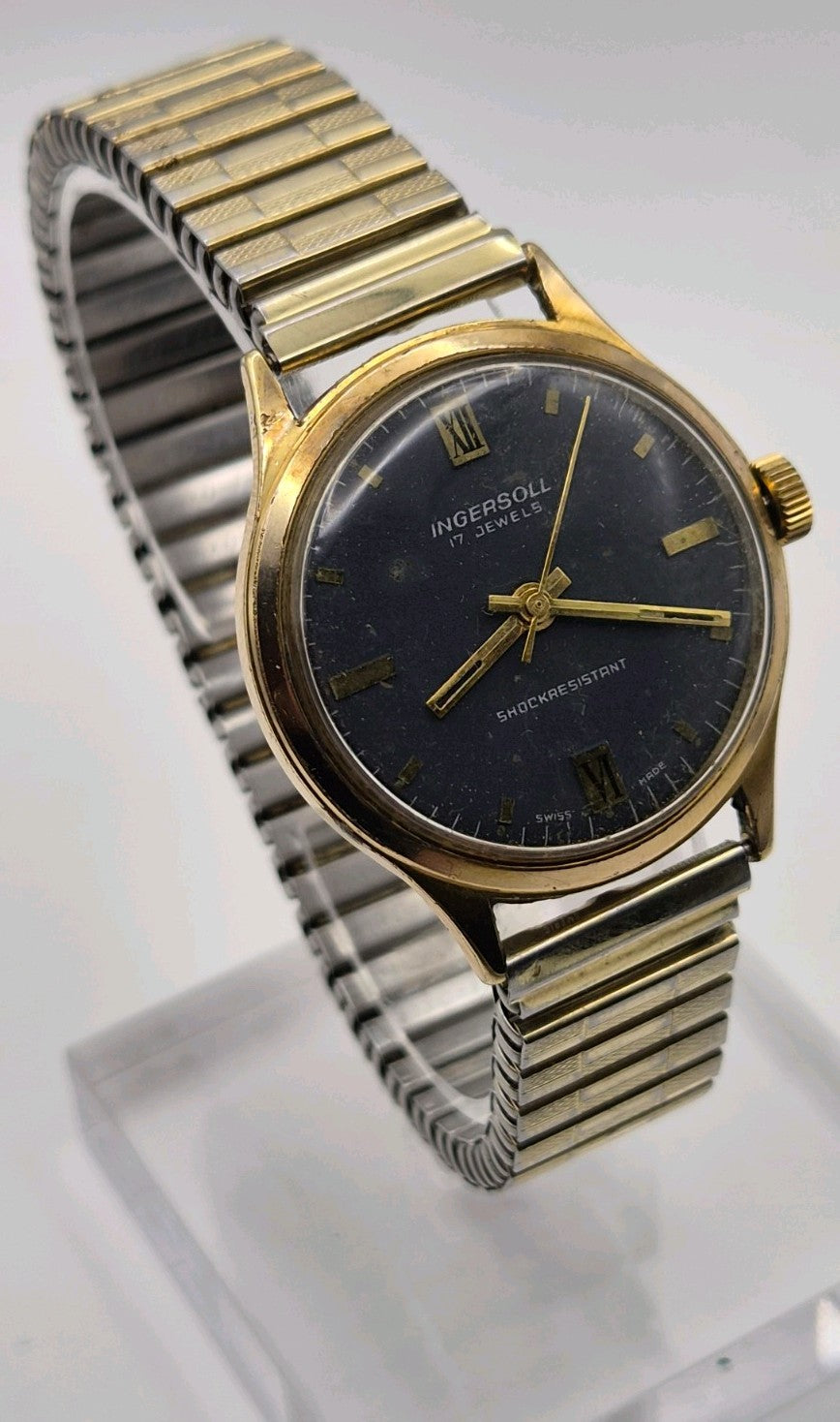 vintage Ingersoll 17 Jewels Shockresistant mechanical Mens wristwatch2
