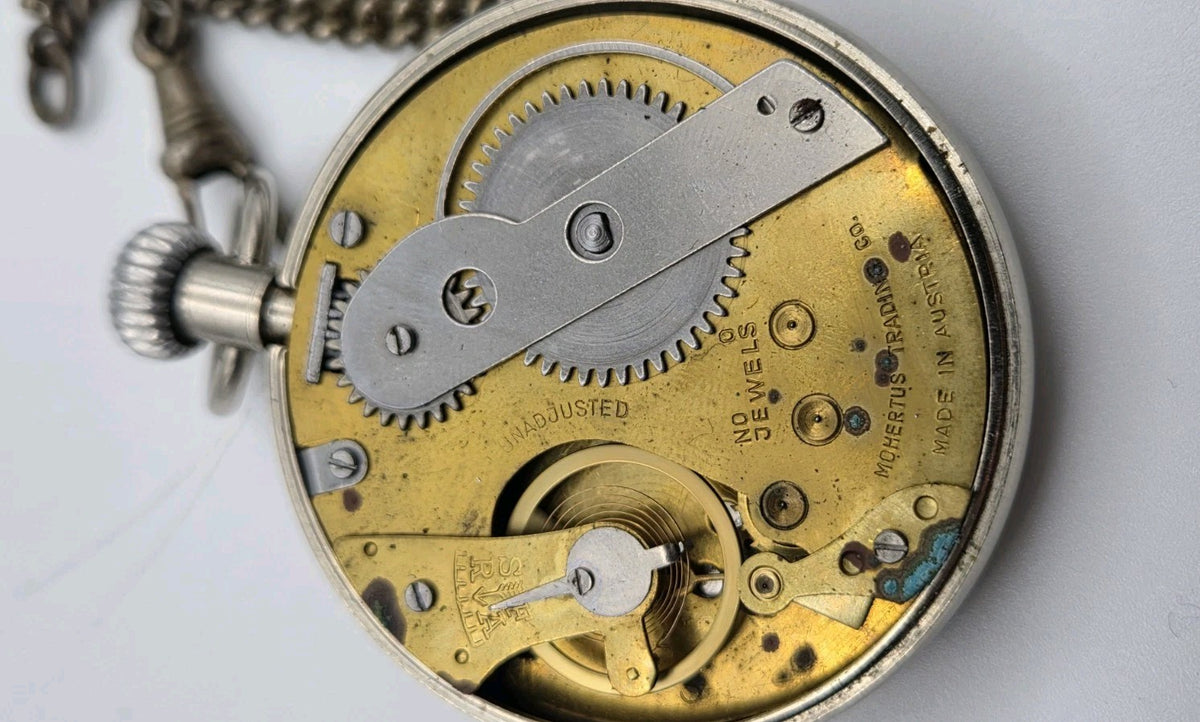 vintage Railway Timekeeper pocket watch. Austria. Working14