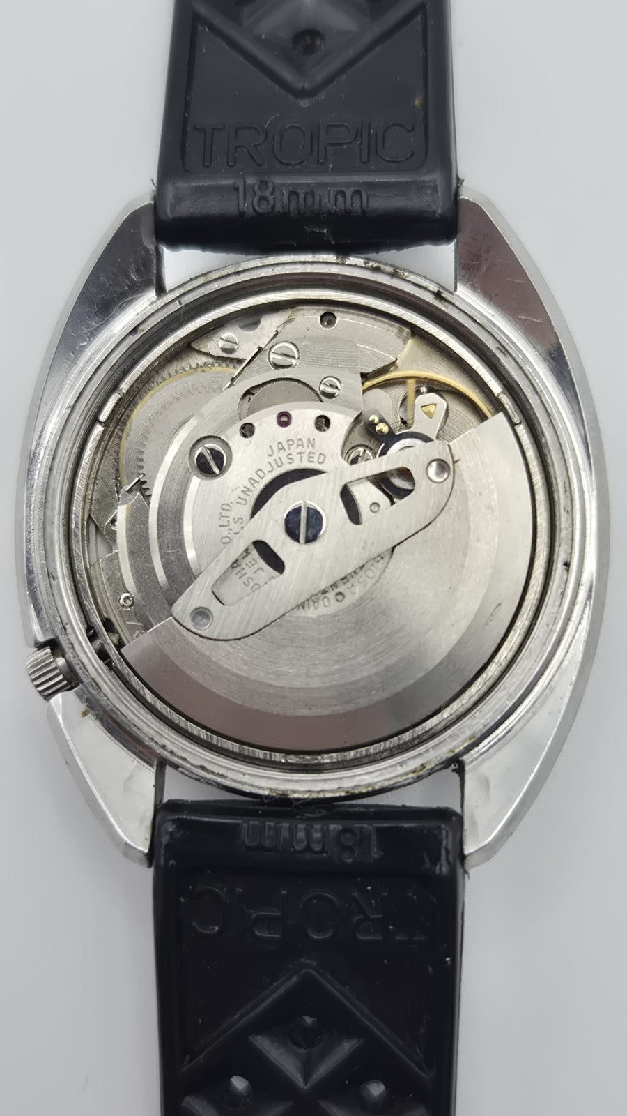 VINTAGE 60's SEIKO AUTOMATIC 6105-6009 MEN'S WATCH Captain Willard Movement Rare23