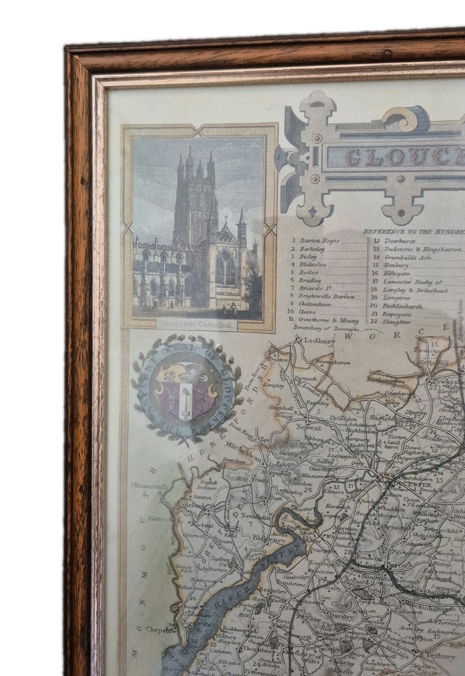 Framed Map Of Gloucester10