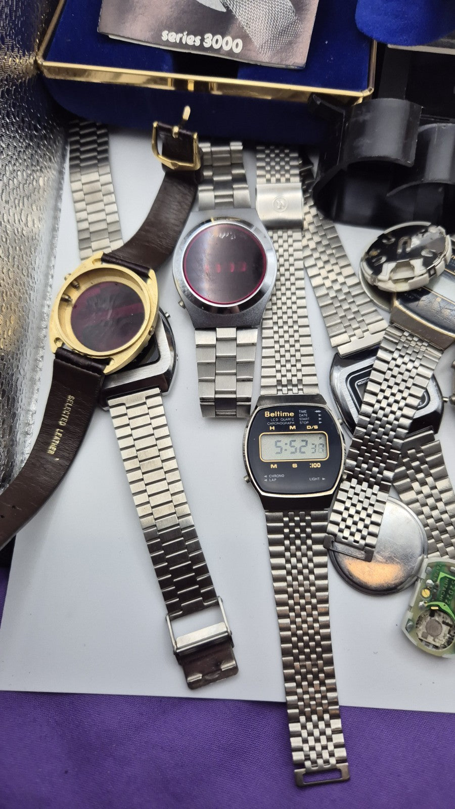 vintage digital watch joblot spares22