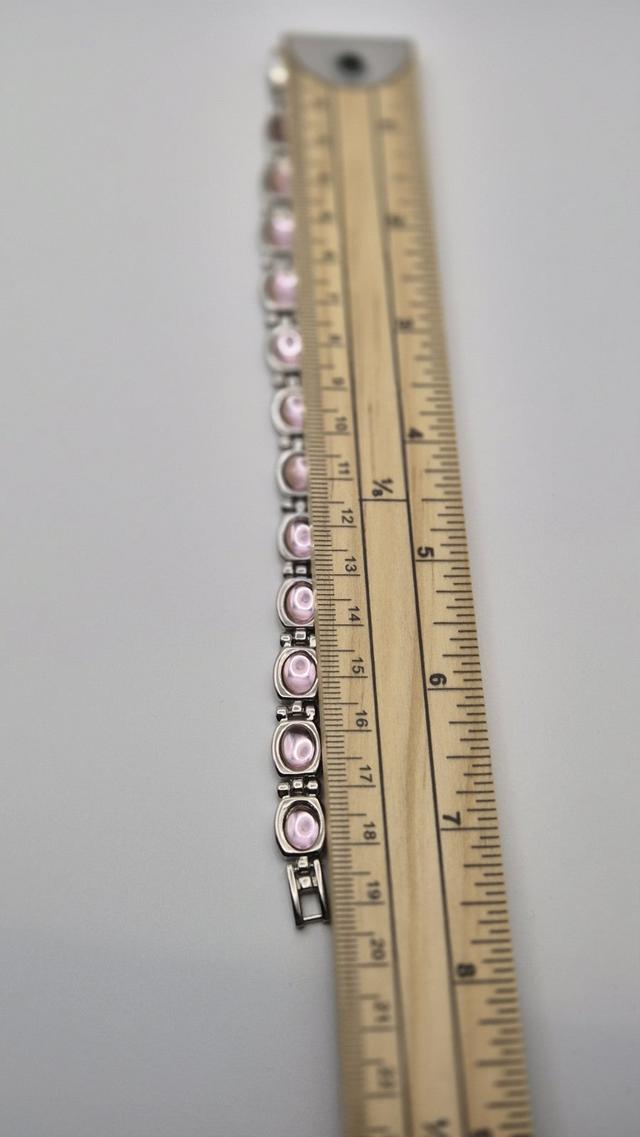 Ladies QUARTZ WRISTWATCH WITH PINK STONE STRAP AND MATCHING BRACELET IN A...20