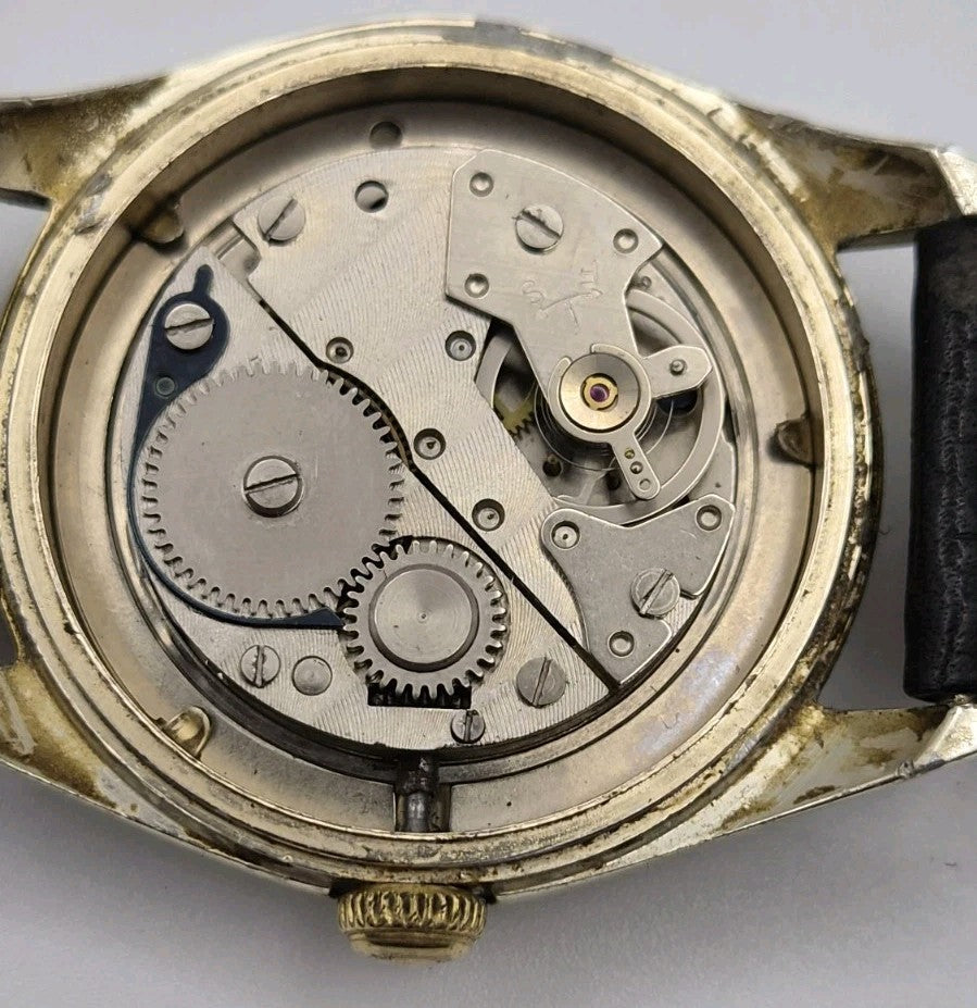 Vintage Services 5 Jewels Shockproof Date Manual Wind Watch 34mm 1960s18