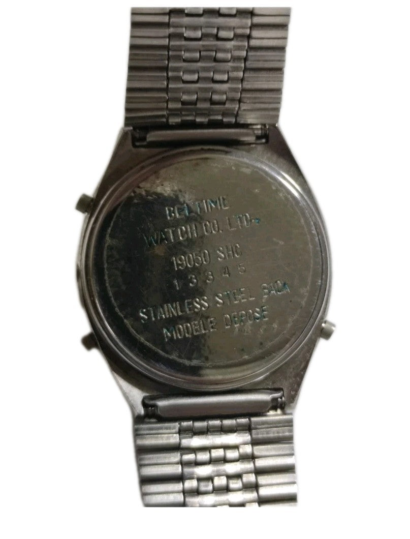 Vintage Men's LCD Quartz Beltime Watch Co. LTD 1980's Working 2