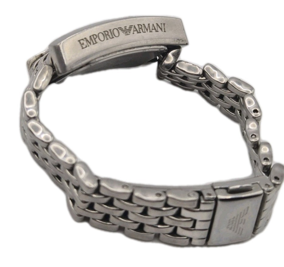 Emporio Armani AR-0126 Silver Tone Quartz Analog Casual Wristwatch5