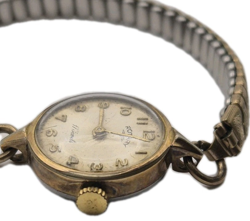 Vintage Rotary GoldPlated Manual Ladies Watch  Working Condition2