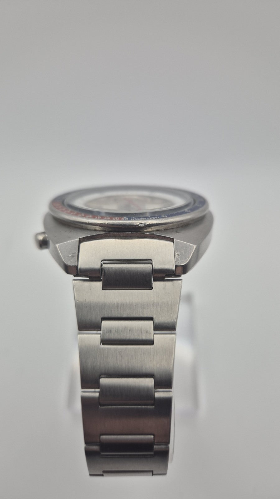 seiko 6139-6002 chronograph pogue.SILVER rare Original Dial 4