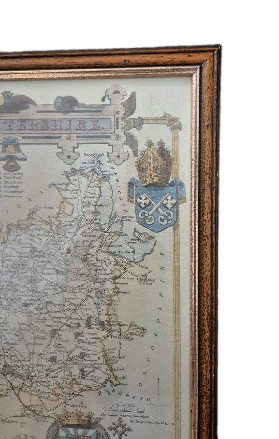 Framed Map Of Gloucester9