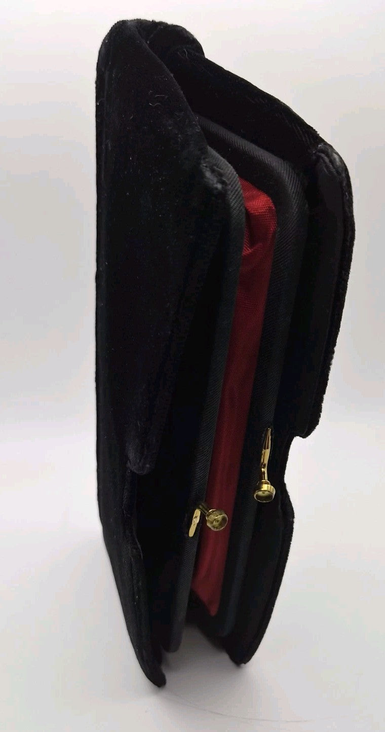 Vintage velvet kiss-lock clutch purse10