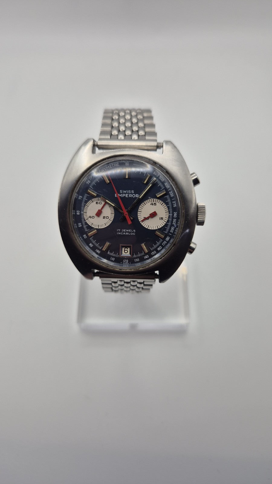 Swiss Emperor   Chronograph Watch. Valjoux 7734 Hand wind movement0