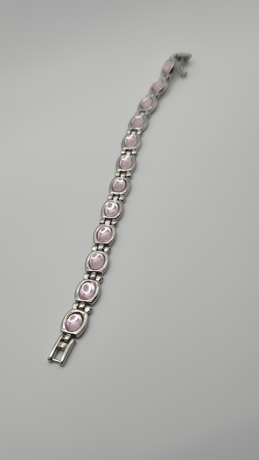 Ladies QUARTZ WRISTWATCH WITH PINK STONE STRAP AND MATCHING BRACELET IN A...13