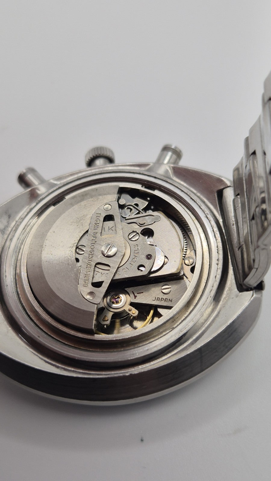 SEIKO 6138-0011 UFO Automatic Chronograph Watch Vintage Men's Black Dial 21