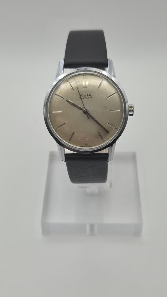 Avia  Mens Olympic  Swiss Made Vintage Mechanical Watch0