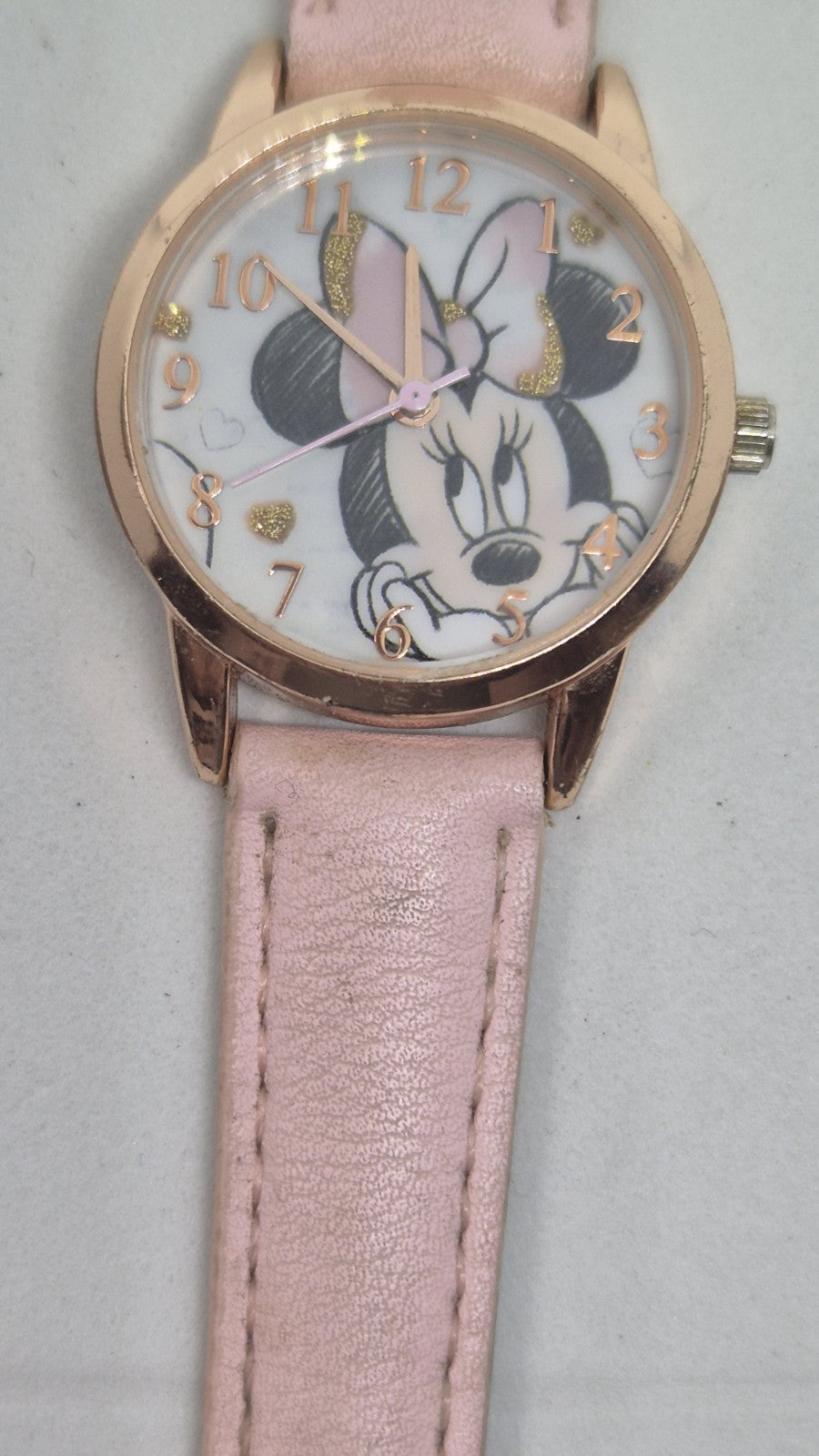 Disney Womens Analogue Classic Quartz Watch with Leather Strap0