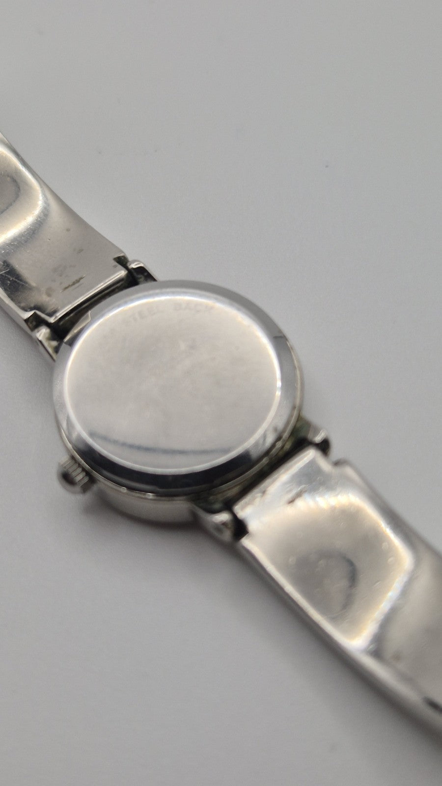 St Michael M & S ladies silver tone bangle wrist watch with new battery2