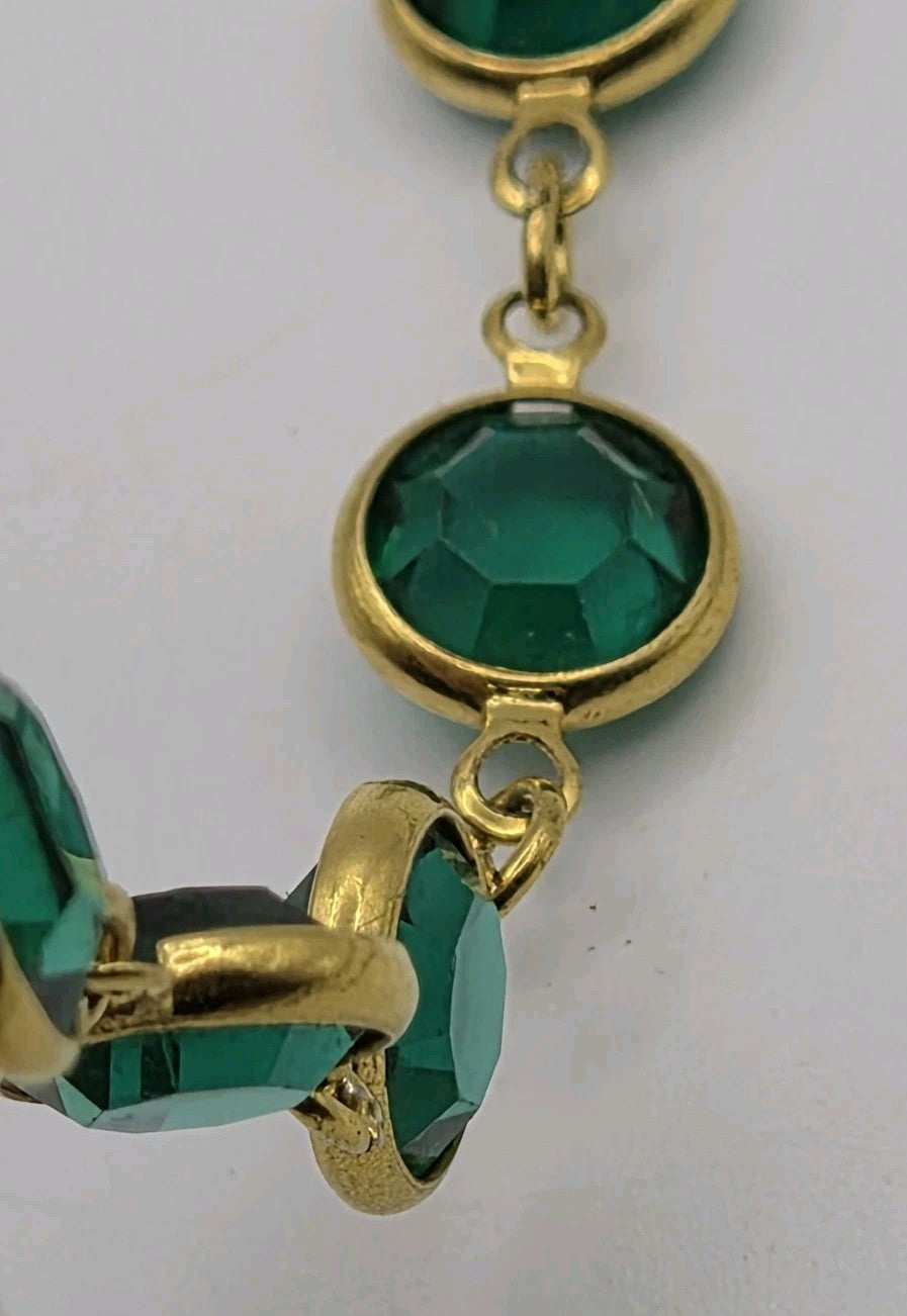 vintage Swarovski crystal station necklace6