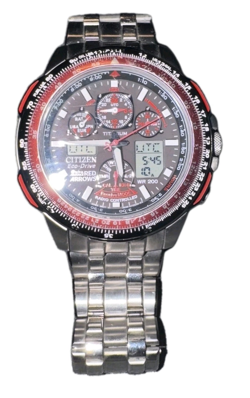 Citizen Red Arrows Skyhawk A.T 47mm Titanium Chronograph Eco-Drive Men's Watch0